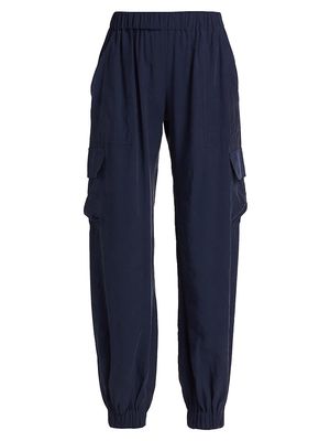 Women's Jess Jersey Cargo Joggers - Navy - Size Medium