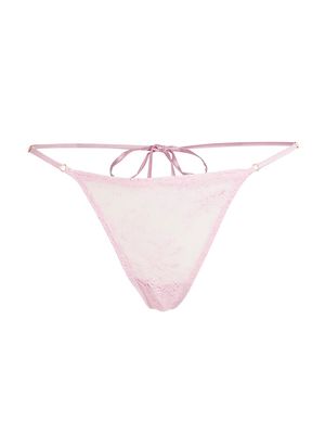 Women's Jolie Lace G-String Thong - Peony - Size Small