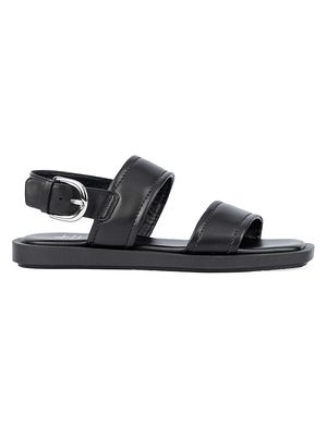 Women's Joni Leather Sandals - Black - Size 12