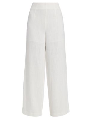 Women's Jordey Linen-Blend Wide-Leg Pants - Cream - Size Large