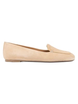 Women's Judie Suede & Leather Flats - Almond - Size 12