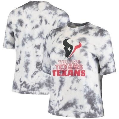 Women's Junk Food Navy Houston Texans Team Spirit Tie-Dye T-Shirt