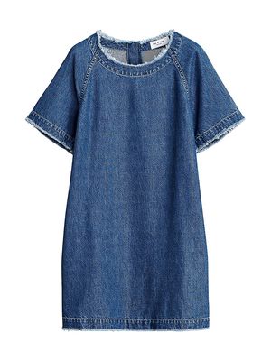 Women's Justine Denim Mini-Shirtdress - Suki - Size XS