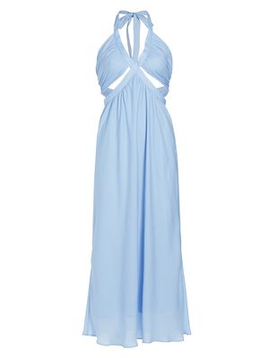 Women's Kara Cut-Out Midi-Dress - Light Blue - Size Large