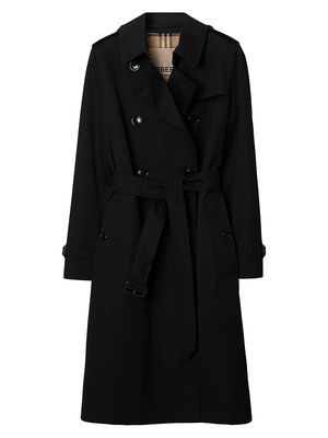 Women's Kensington Heritage Trench Coat - Black - Size 0