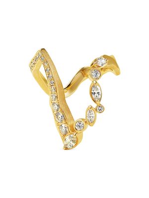 Women's Kintsugi 18K Gold & Diamond Victoria Ring - Gold - Size 7 - Gold - Size 7