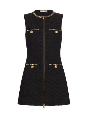 Women's Lacchan Tweed Minidress - Black - Size 14