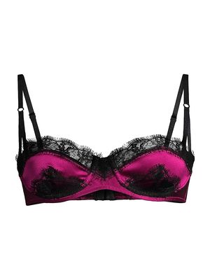 Women's Lace-Trim Balconette Bra - Orchid - Size 36D