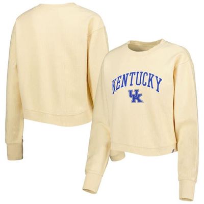 Women's League Collegiate Wear Cream Kentucky Wildcats Classic Campus Corded Timber Sweatshirt