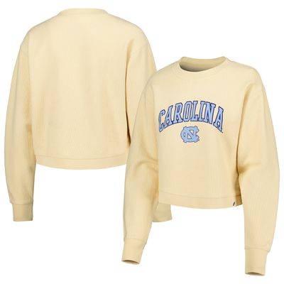 Women's League Collegiate Wear Cream North Carolina Tar Heels Classic Campus Corded Timber Sweatshirt