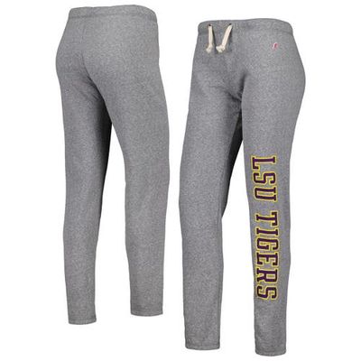 Women's League Collegiate Wear Heather Gray LSU Tigers Victory Springs Tri-Blend Jogger Pants