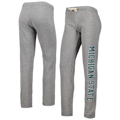 Women's League Collegiate Wear Heather Gray Michigan State Spartans Victory Springs Tri-Blend Jogger Pants