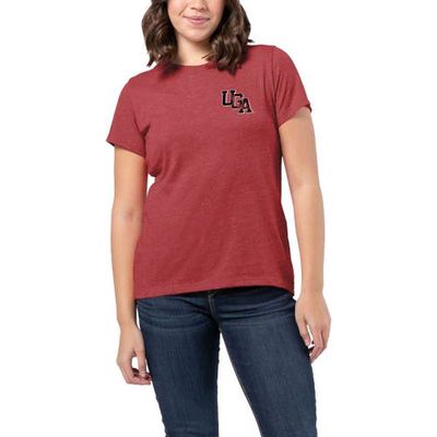 Women's League Collegiate Wear Heather Red Georgia Bulldogs Intramural Classic 2-Hit Tri-Blend T-Shirt