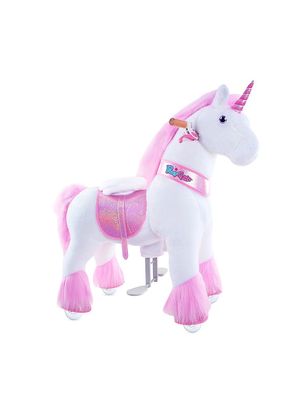 Women's Little Kid's & Kid's Medium Ride On Pink Unicorn Toy - Pink - Pink - Size Medium