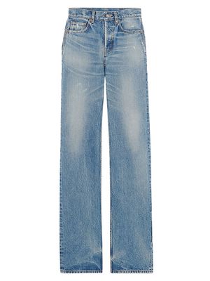 Women's Long Straight Jeans in Charlotte Denim - Charlotte Blue - Size 25