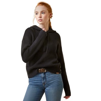 Women's Los Altos Sweater in Black, Size: XS by Ariat