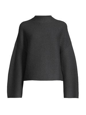 Women's Lou Boxy Ribbed Sweater - Midnight - Size XS