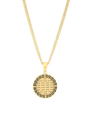 Women's Love Is 18K Gold-Plated Love Note Necklace - Gold