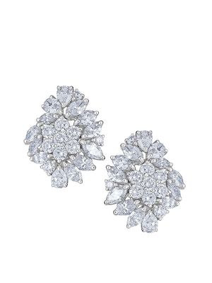 Women's Luminal 18K White Gold & 5.26 TCW Diamond Cluster Earrings - White Gold - White Gold