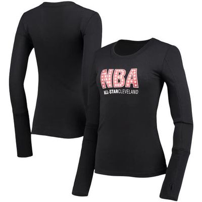 Women's Lusso Black 2022 NBA All-Star Game Lizzie Long Sleeve T-Shirt