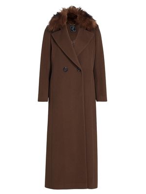 Women's Madison Wool Maxi Coat - Mink - Size XS