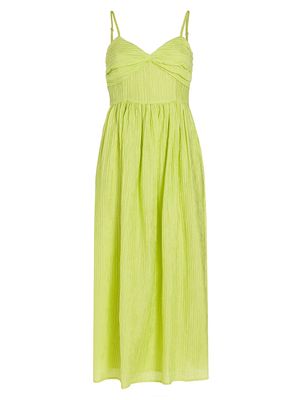 Women's Maia Ribbed Dress - Chartruese - Size XS