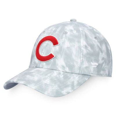 Women's Majestic Gray Chicago Cubs Smoke-Dye Adjustable Hat