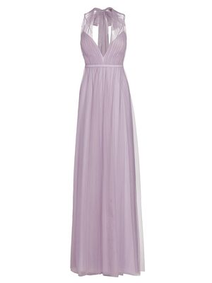 Women's Manon Trailing Halterneck Gown - Pale Lavender - Size 10