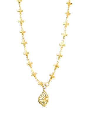Women's Manouche Galiga 24K-Gold-Plated Pendant Necklace - Gold - Gold
