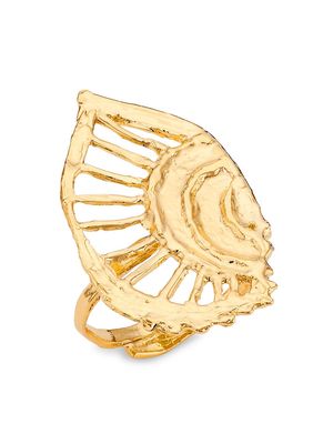 Women's Manouche Lago 24K Gold-Plated Ring - Gold - Size 7 - Gold - Size 7