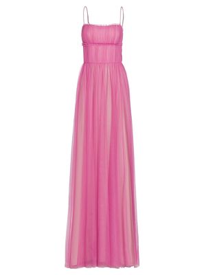 Women's Manuella Tulle Cape Back Gown - Antique Pink - Size 16