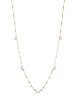Women's Maravel 14K Two-Tone Gold & Diamond Necklace - Gold - Gold