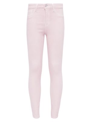 Women's Margot Stretch-Cotton Mid-Rise Skinny Pants - Dusty Pink Brown Contrast - Size 34 - Dusty Pink Brown Contrast - Size 34