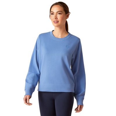Women's Memento Sweatshirt in Dutch Blue Cotton