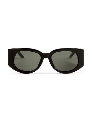 Women's Memphis 66MM Rectangular Sunglasses - Black Yellow