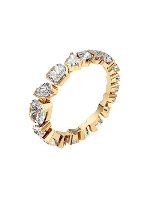 Women's Meta 18K Gold & 1.82 TCW Lab-Grown Diamond Eternity Ring - Yellow Gold - Size 5