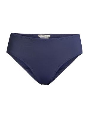 Women's Mid-Rise Bikini Bottom - Navy - Size Small