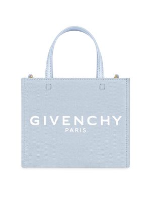 Women's Mini G Tote Shopping Bag In Canvas - Cloud Blue