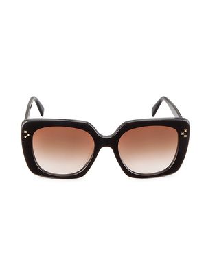 Women's Mini Triomphe 55MM Square Sunglasses - Black