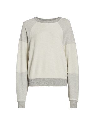 Women's Mirabel Cotton-Blend Sweatshirt - Heather Grey - Size Medium