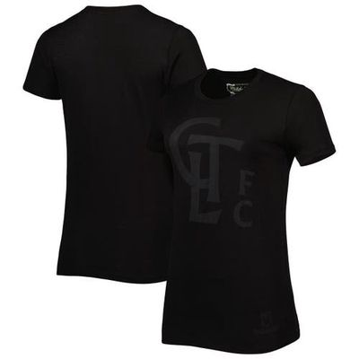 Women's Mitchell & Ness Black Charlotte FC Blackout T-Shirt