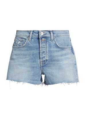 Women's Monroe High-Rise Cut-Off Denim Shorts - Merton Comfort - Size 28