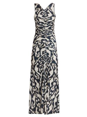 Women's Moreno Mich Printed Jersey Maxi Dress - Ethnic Ecru - Size XS