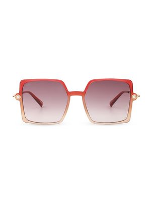 Women's Moxie 54MM Square Sunglasses - Burgundy Gradient - Burgundy Gradient