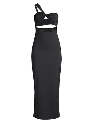 Women's Narcissus Asymmetric Cut-Out Maxi Dress - Black - Size XS - Black - Size XS