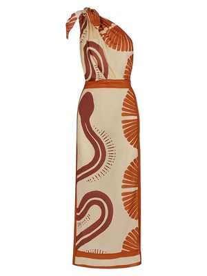 Women's Natural Ecosystem Maxi Dress - Ecru Red - Size 2