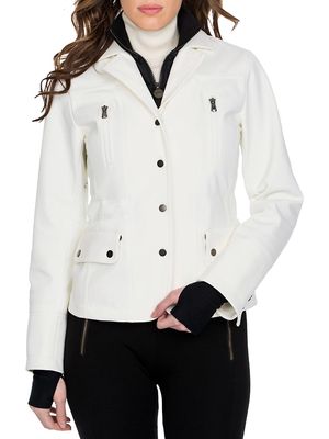 Women's Navy Jacket - White - Size 40