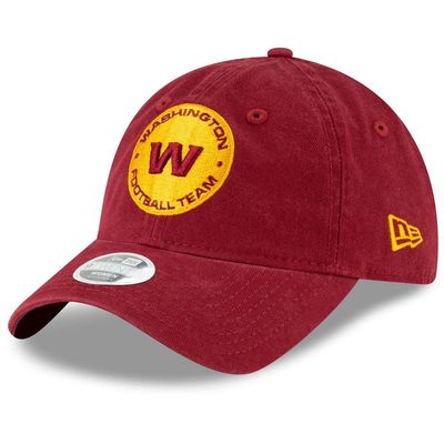 Women's New Era Burgundy Washington Football Team Alternate Logo Vital 9TWENTY Adjustable Hat