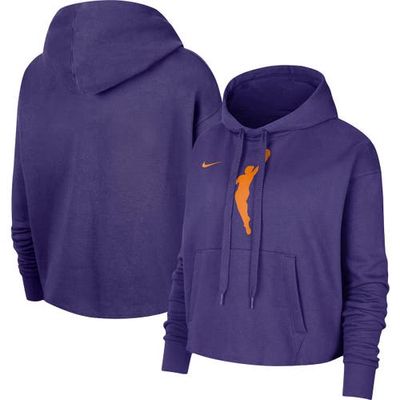 Women's Nike Purple WNBA Logowoman Team 13 Cropped Pullover Hoodie