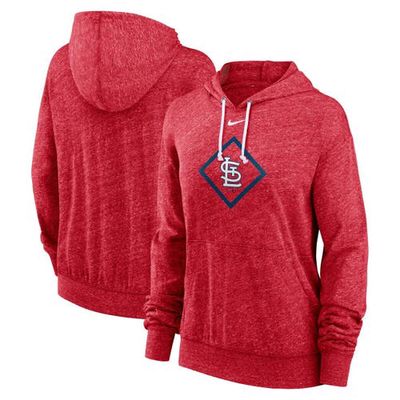 Women's Nike Red St. Louis Cardinals Diamond Icon Gym Vintage Lightweight Hooded Top
